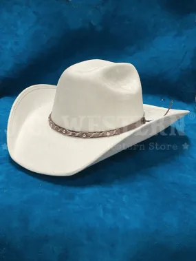 Bullhide CATTLE TOWN 0683W Faux Felt Western Hat White