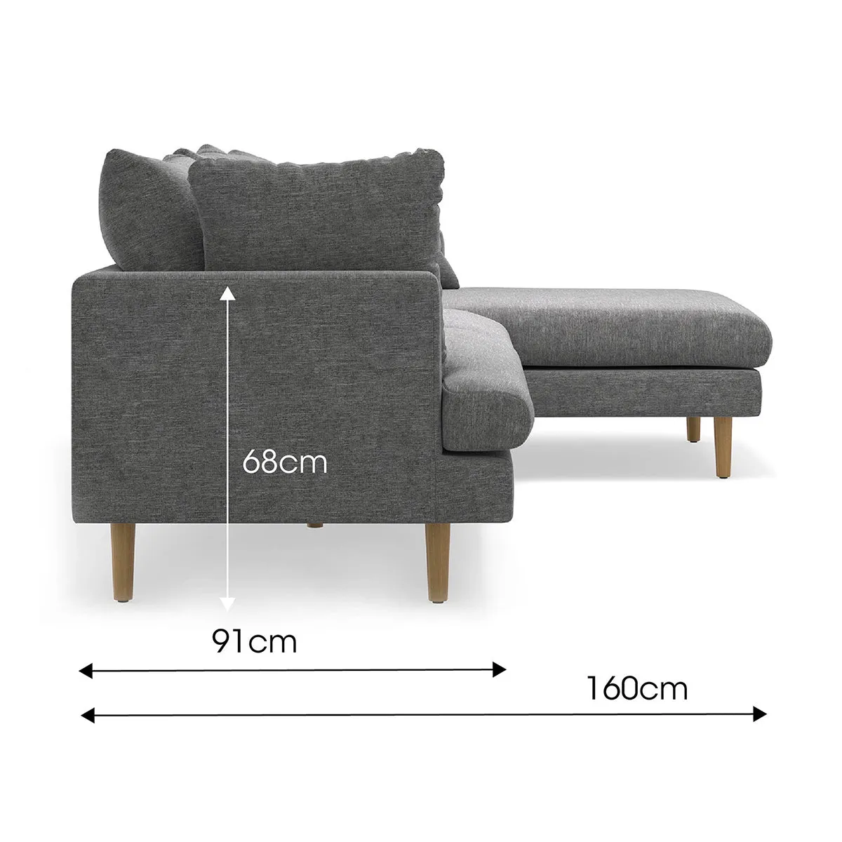 Byron Fabric Modular Sofa & Right Hand Chaise