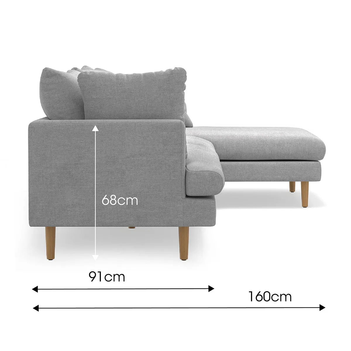 Byron Fabric Modular Sofa & Right Hand Chaise