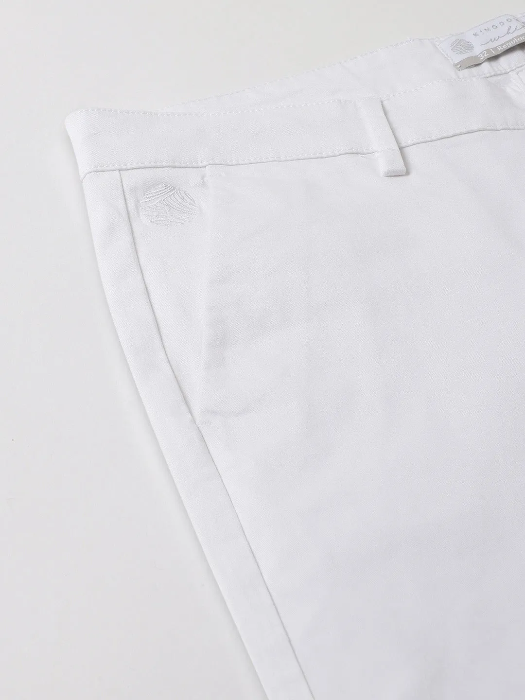 Comfort Fit Stretch Cotton White Chinos - Stride