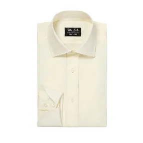 Cream Poplin Cocktail Cuff Shirt