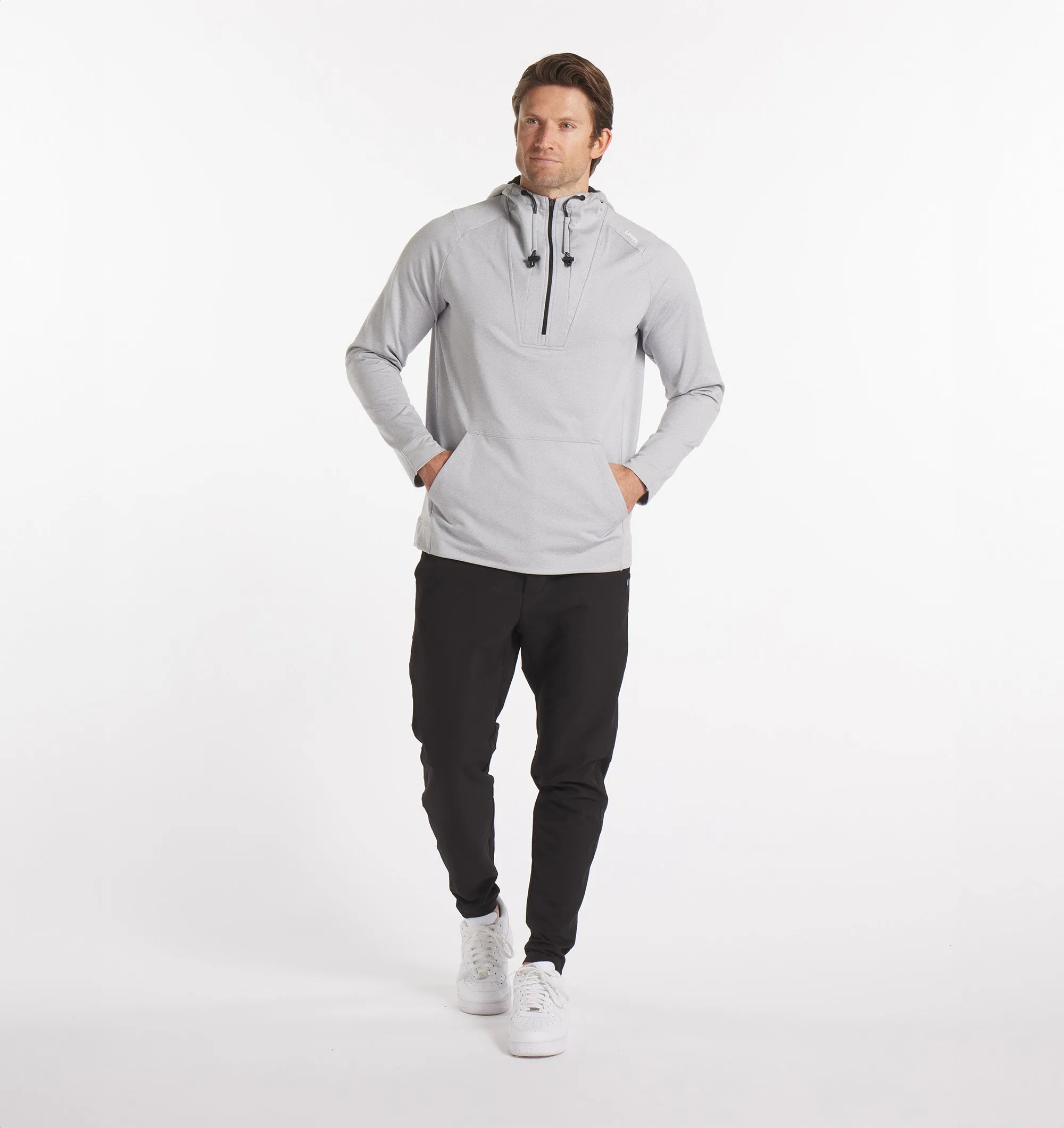 Crossover Half-Zip Hoodie