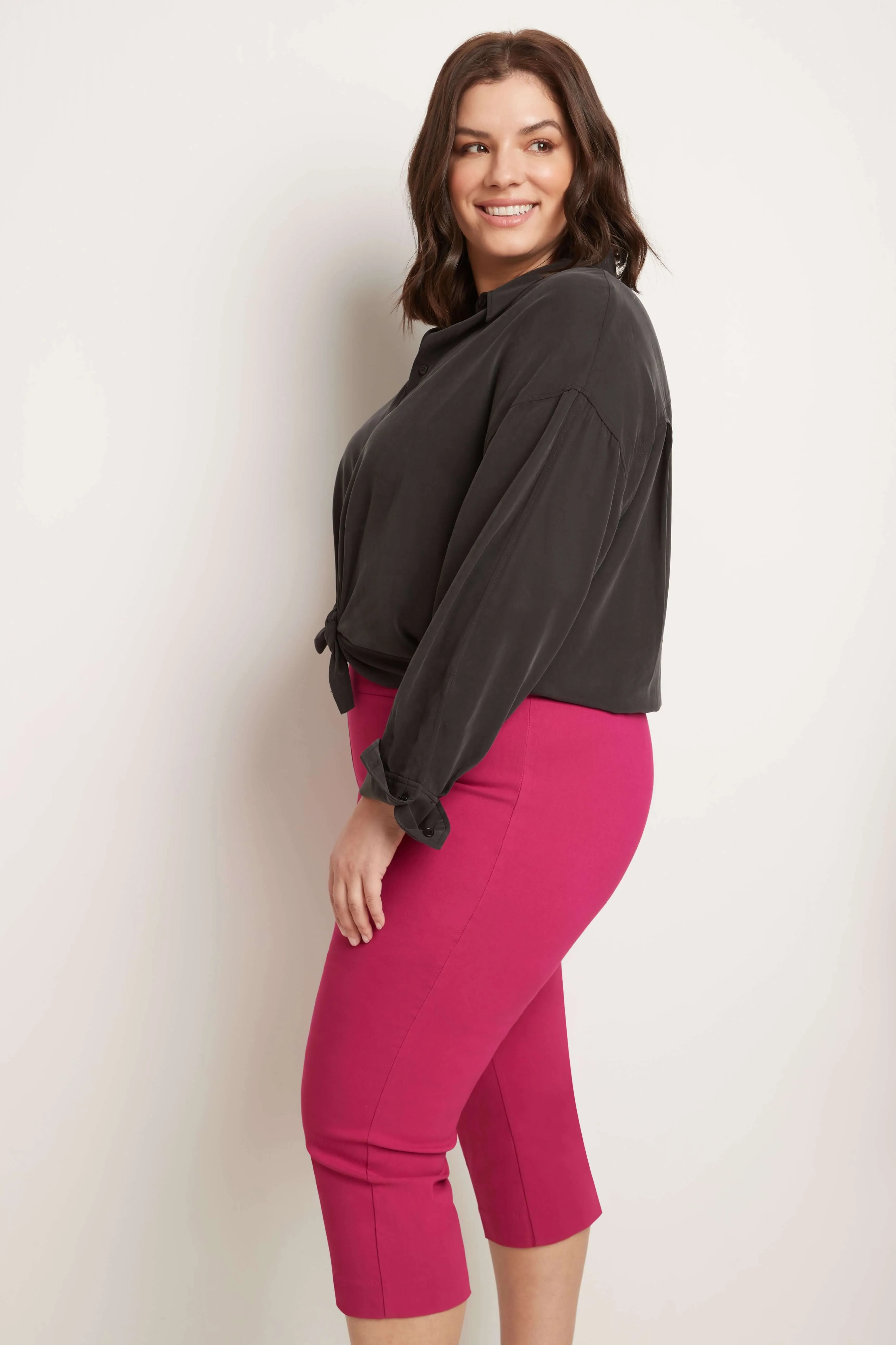 Curvy Capri with Flattering Wide Waistband