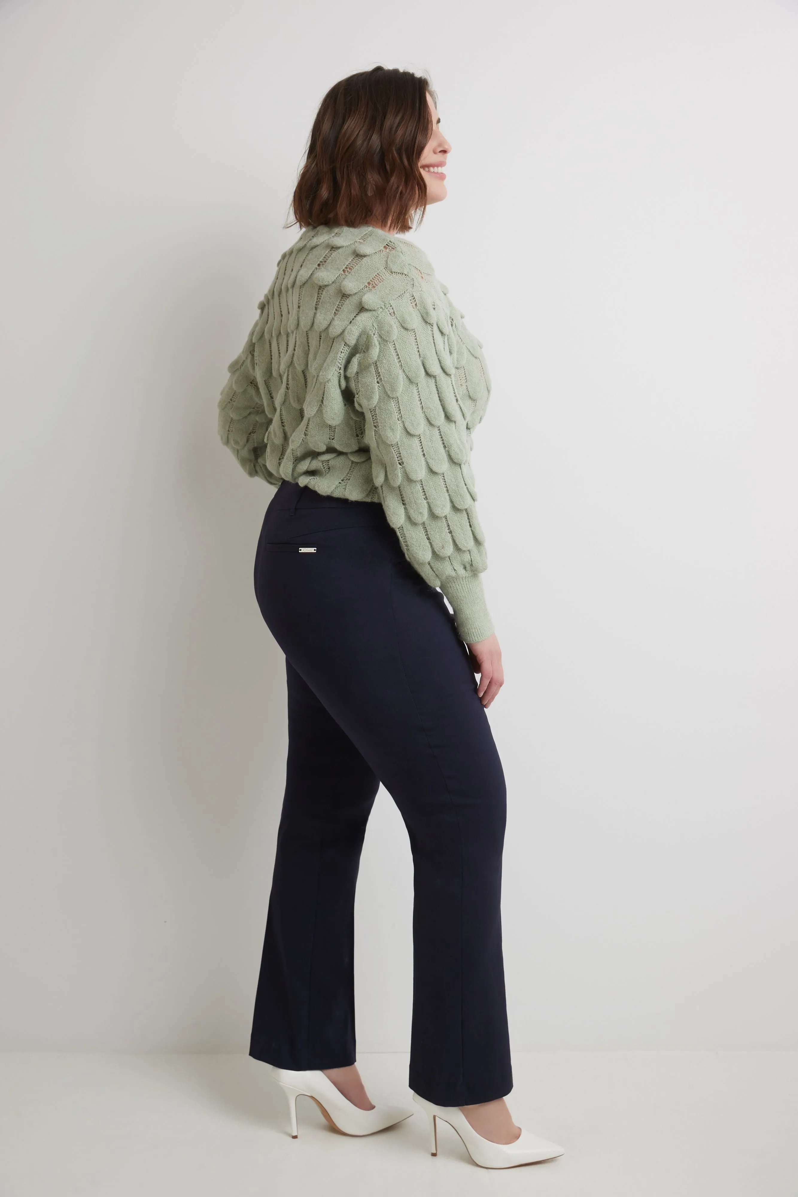 Curvy Pull-on Barely Bootcut Classic Pants