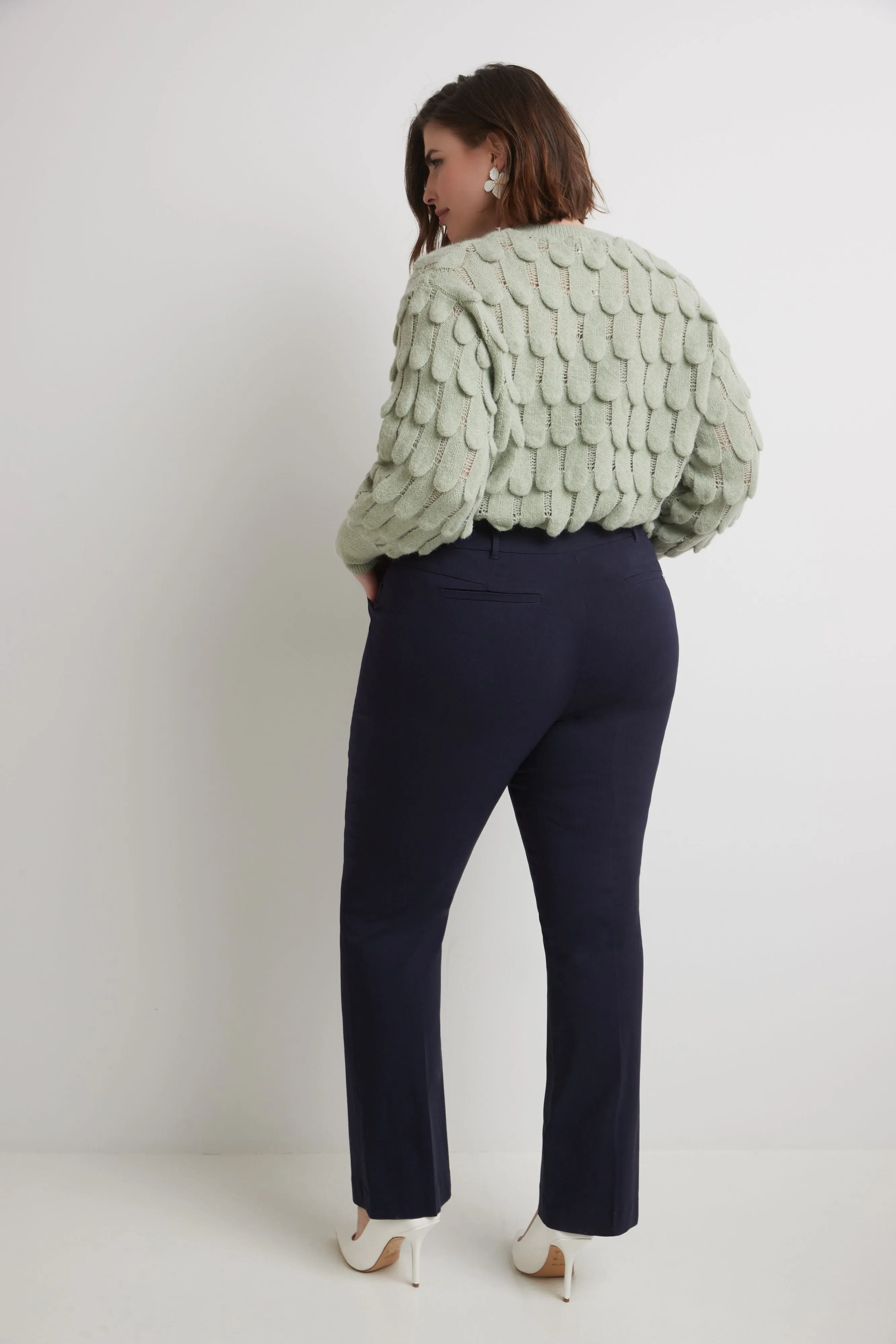 Curvy Pull-on Barely Bootcut Classic Pants