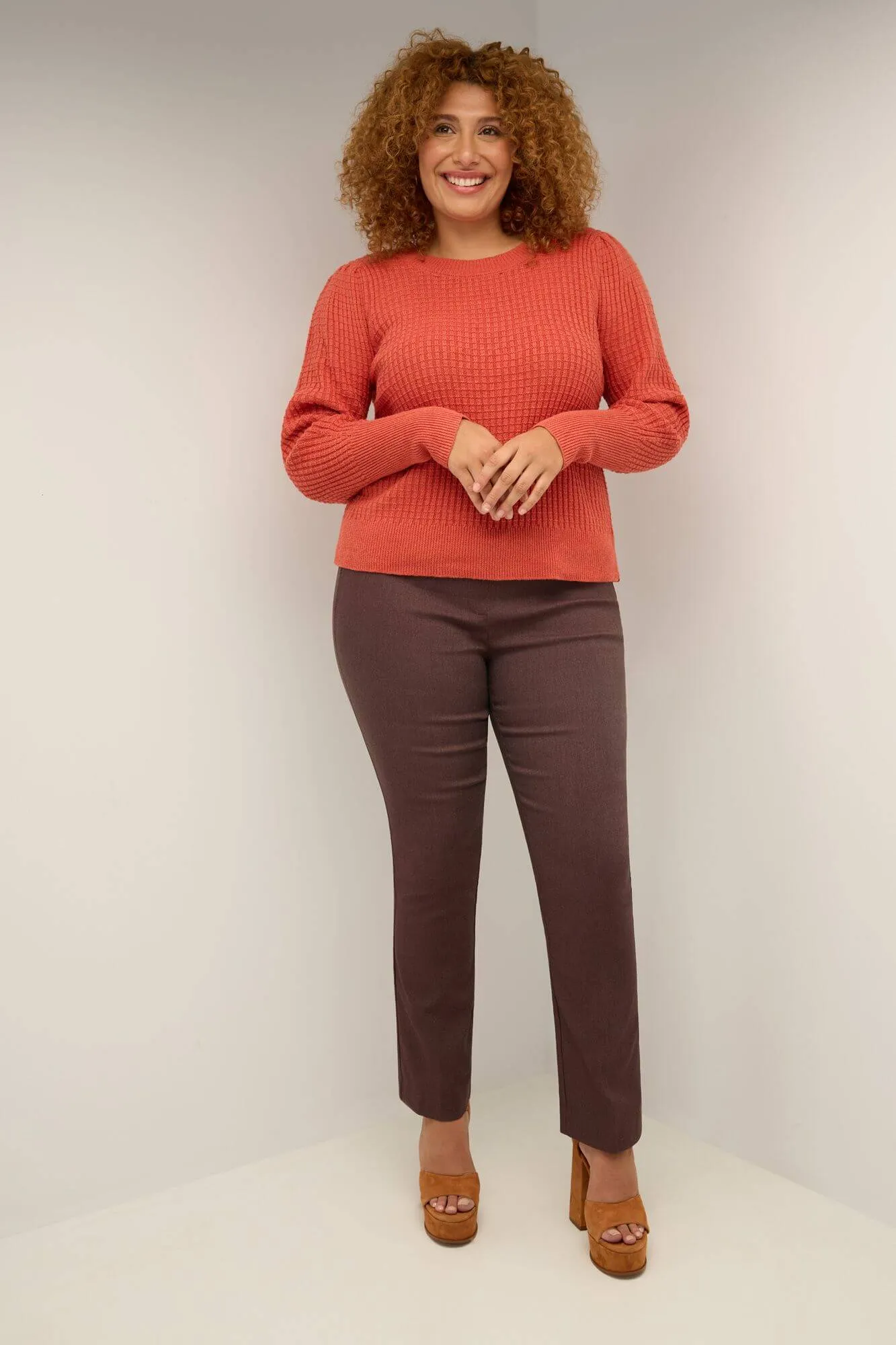 Curvy Tummy Control Straight Leg Pants