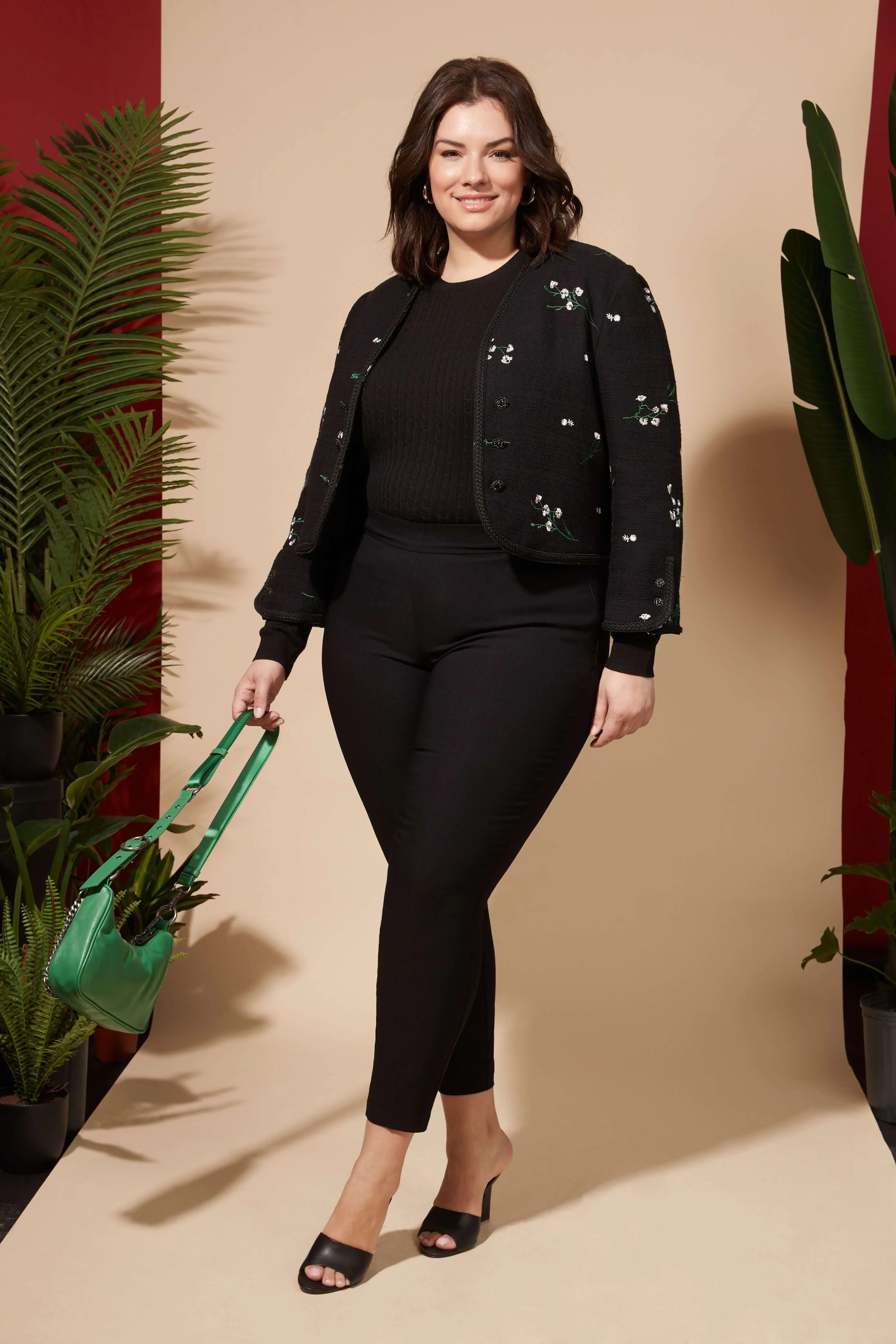 Curvy Tummy Control Work Pants with Real Pockets