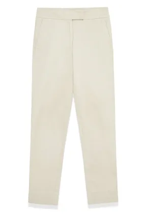 Dana Trouser: Linen-Blend Straight-Leg Pants