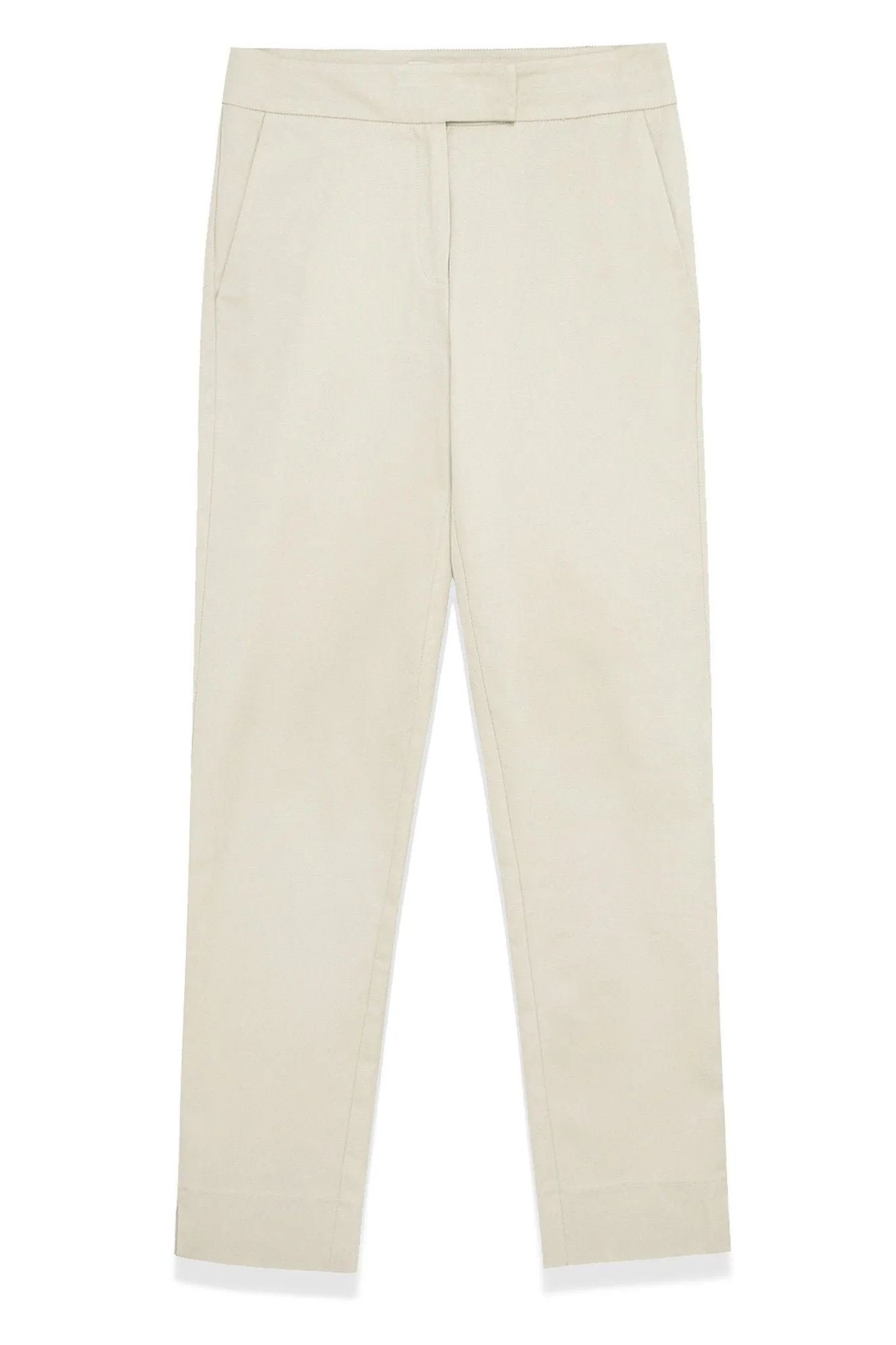 Dana Trouser: Linen-Blend Straight-Leg Pants