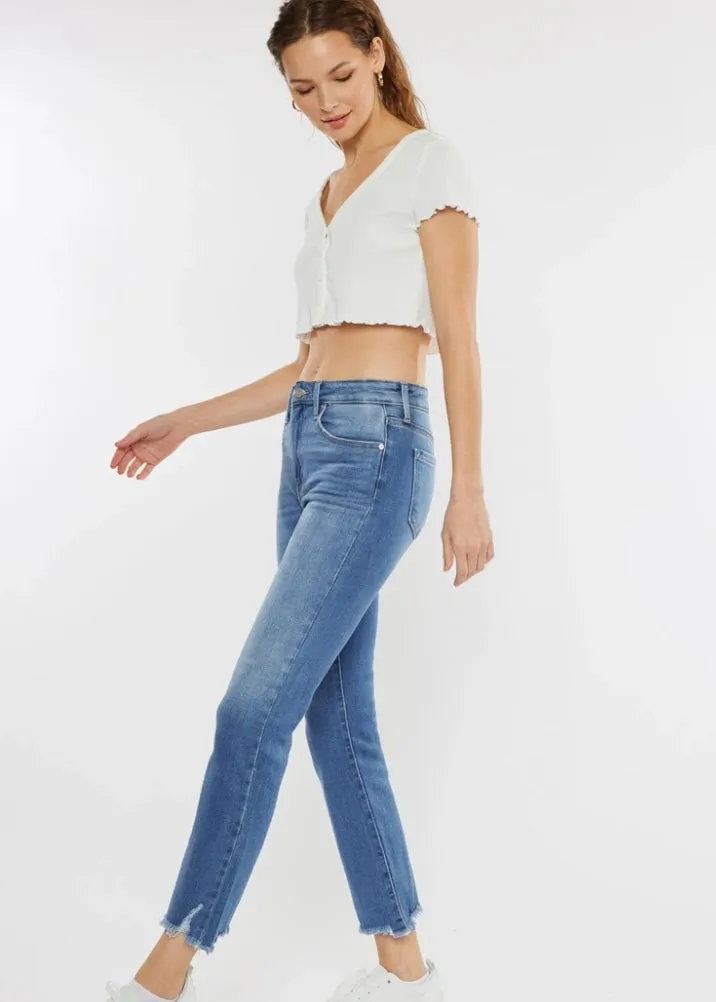 Danielle High Rise Straight Fit Leg Jeans