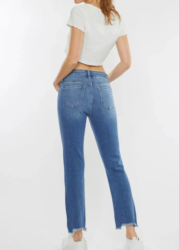 Danielle High Rise Straight Fit Leg Jeans