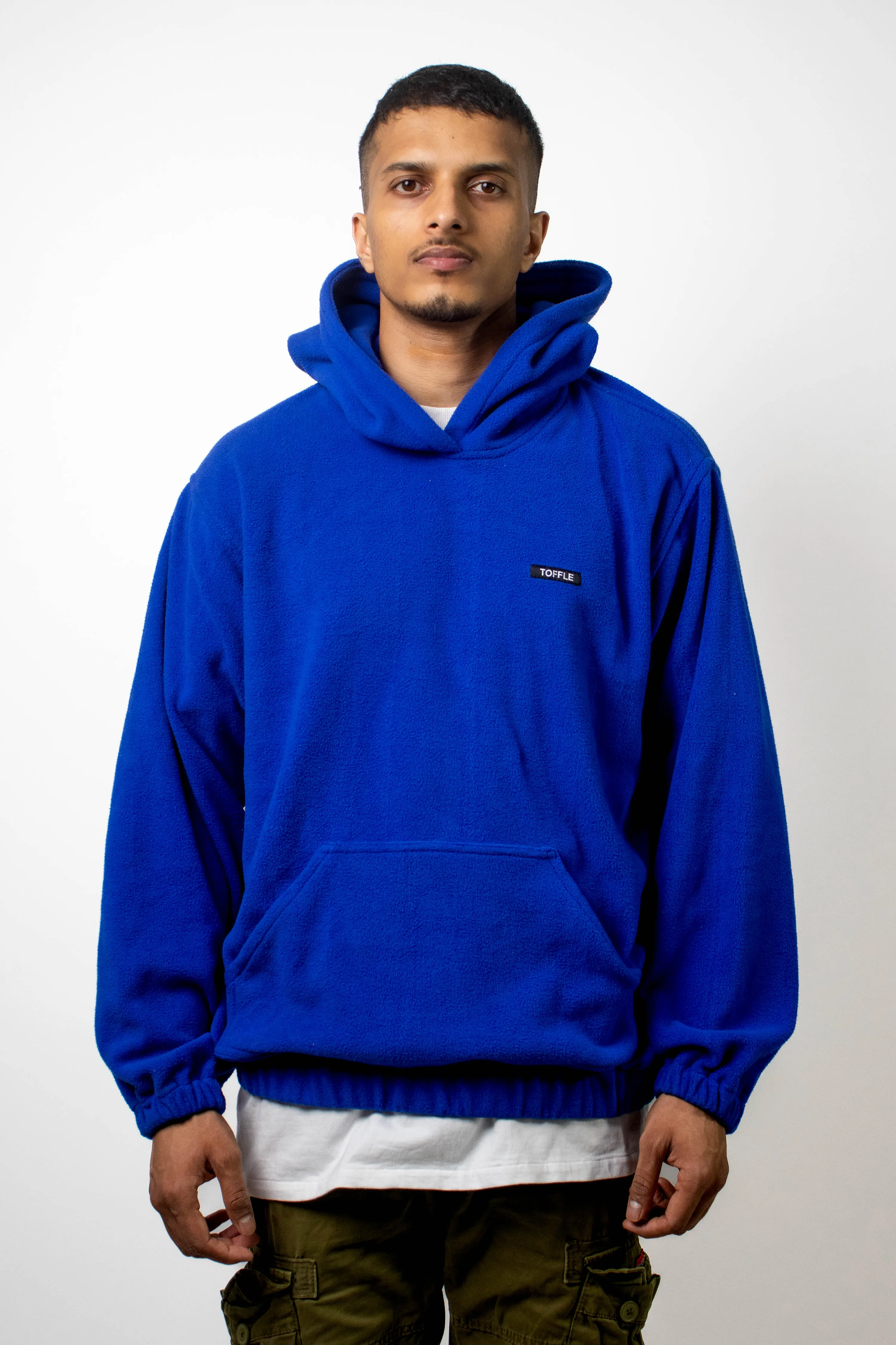 Dark Blue Polar Fleece Hoodie