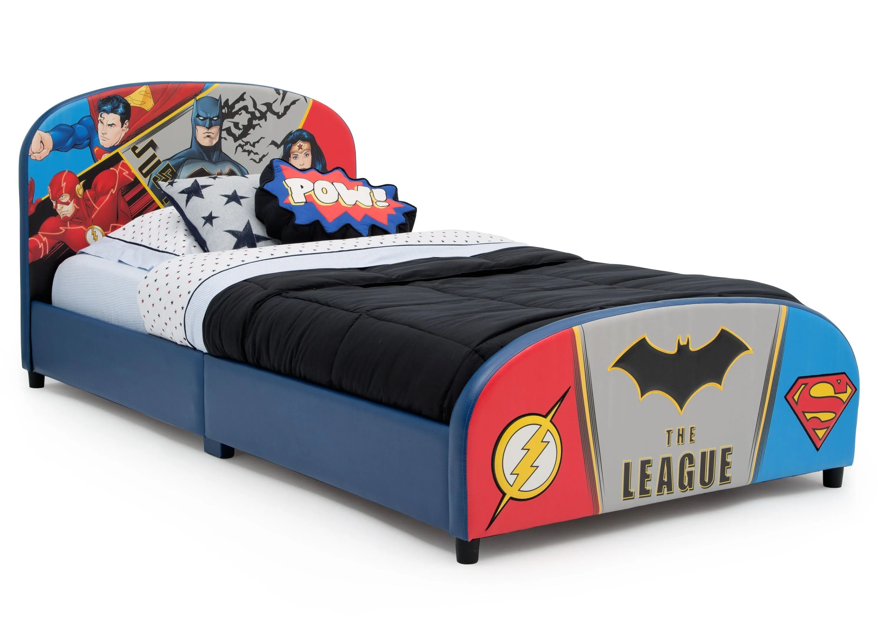 DC Comics Justice League Upholstered Twin Bed