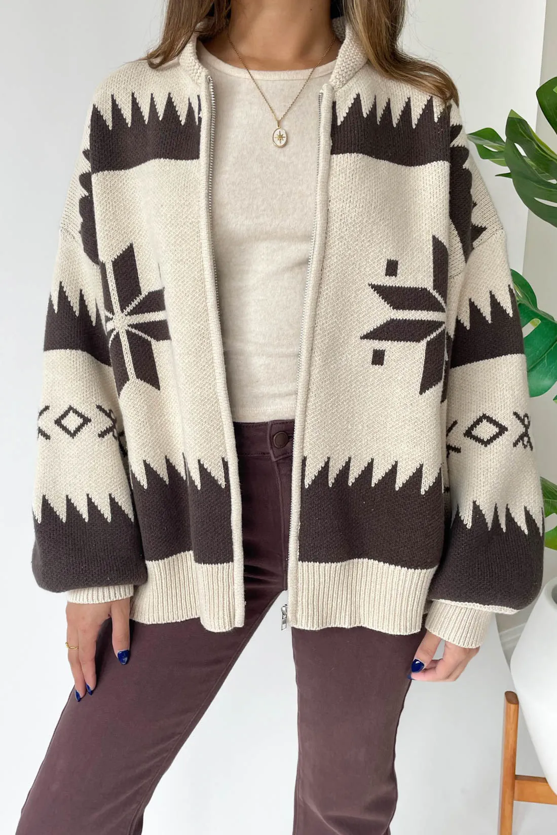 Desert Nights Zip Up Sweater