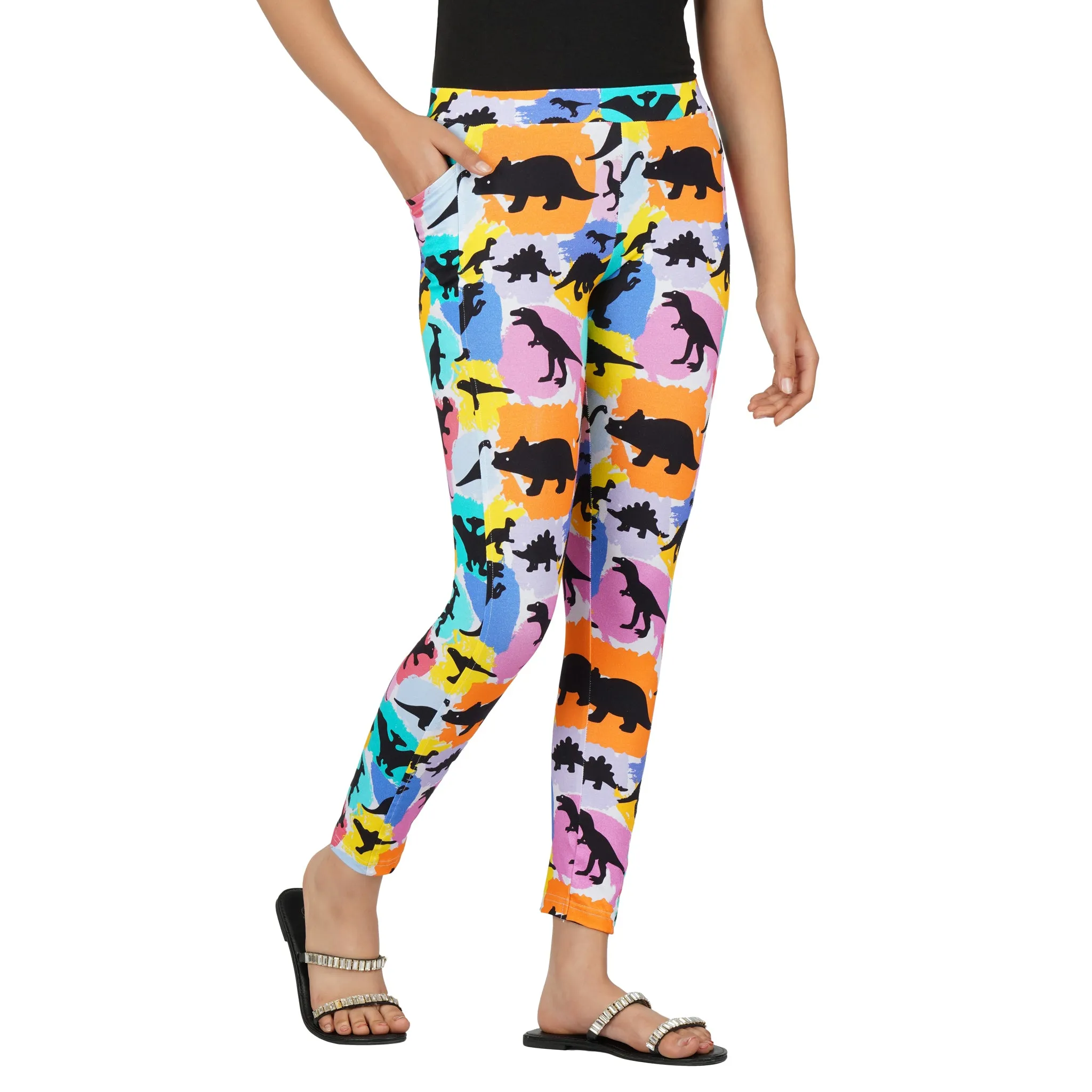 Dinosaurs & Colors Kids Leggings with Pockets