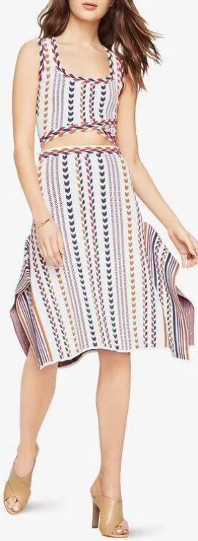 'Dominik' Chevron Top & Skirt Set