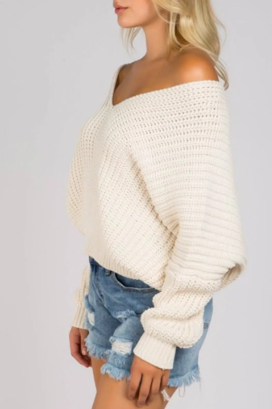 Drop Shoulder Sweater