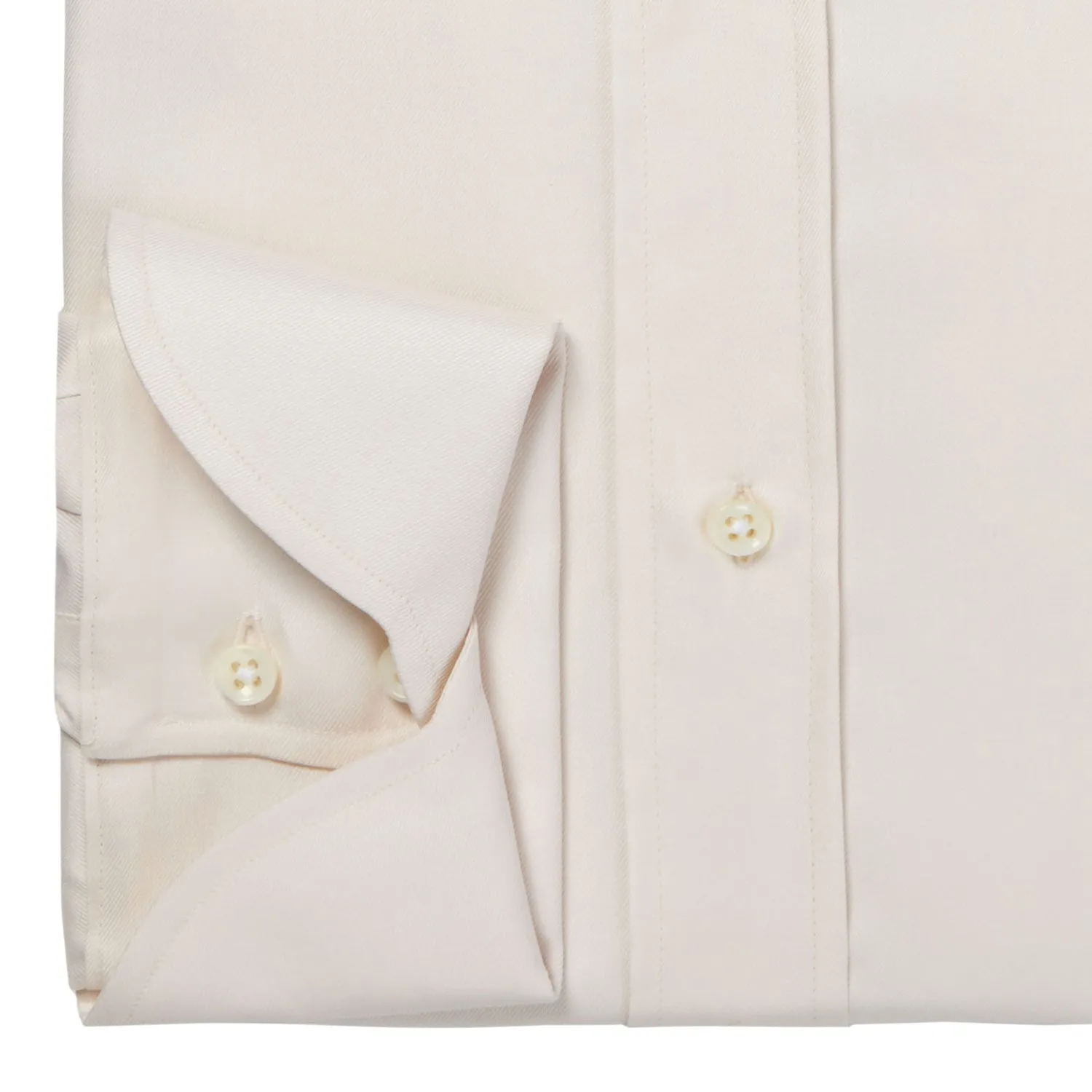 Ecru Fine Twill Cocktail Cuff Shirt