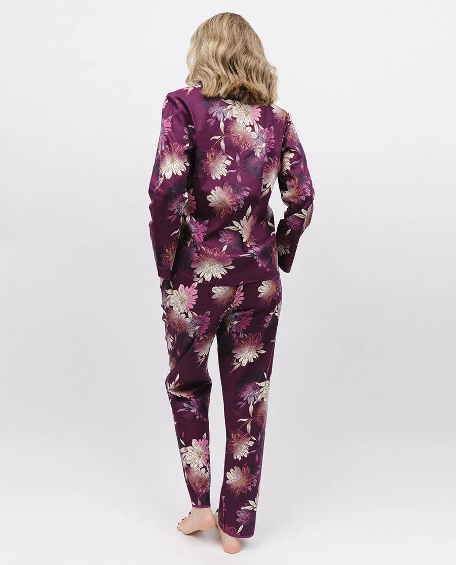 Eve Magenta Floral Print Pyjama Set