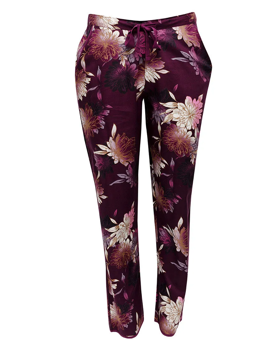 Eve Magenta Floral Print Pyjama Set