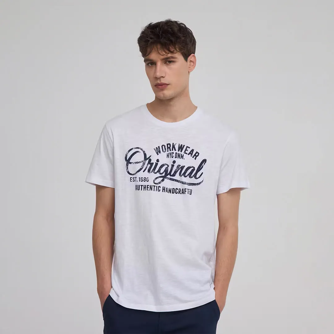 Front Writing Short Sleeve T-Shirt