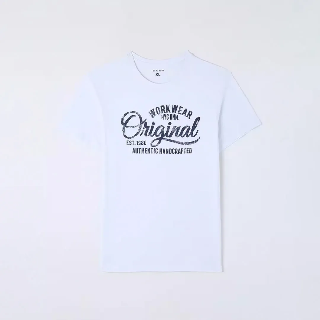 Front Writing Short Sleeve T-Shirt