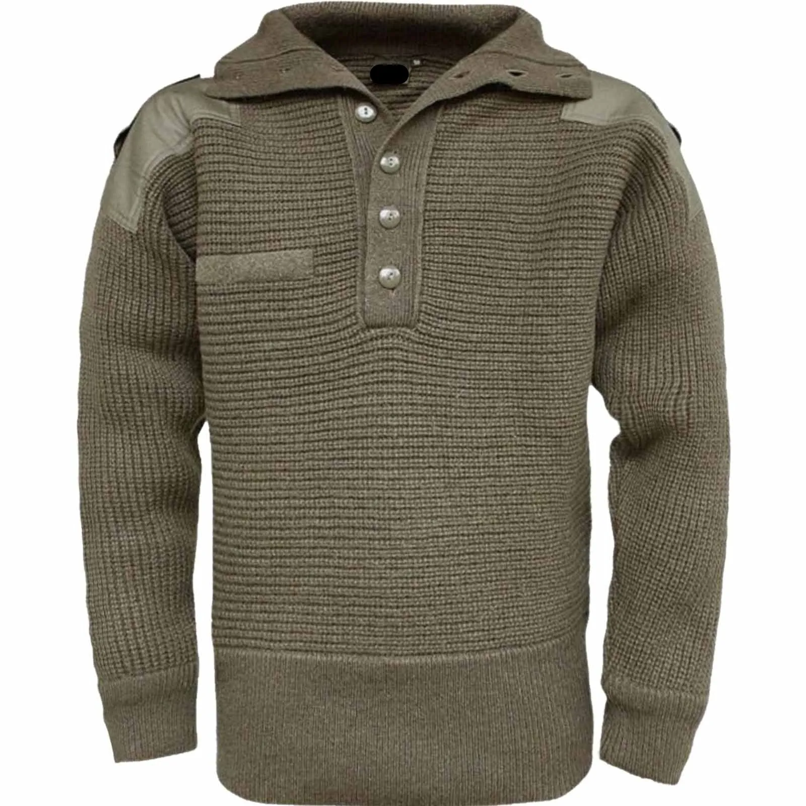 Genuine Austrian Army Olive Wool Alpine Sweater