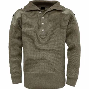 Genuine Austrian Army Olive Wool Alpine Sweater