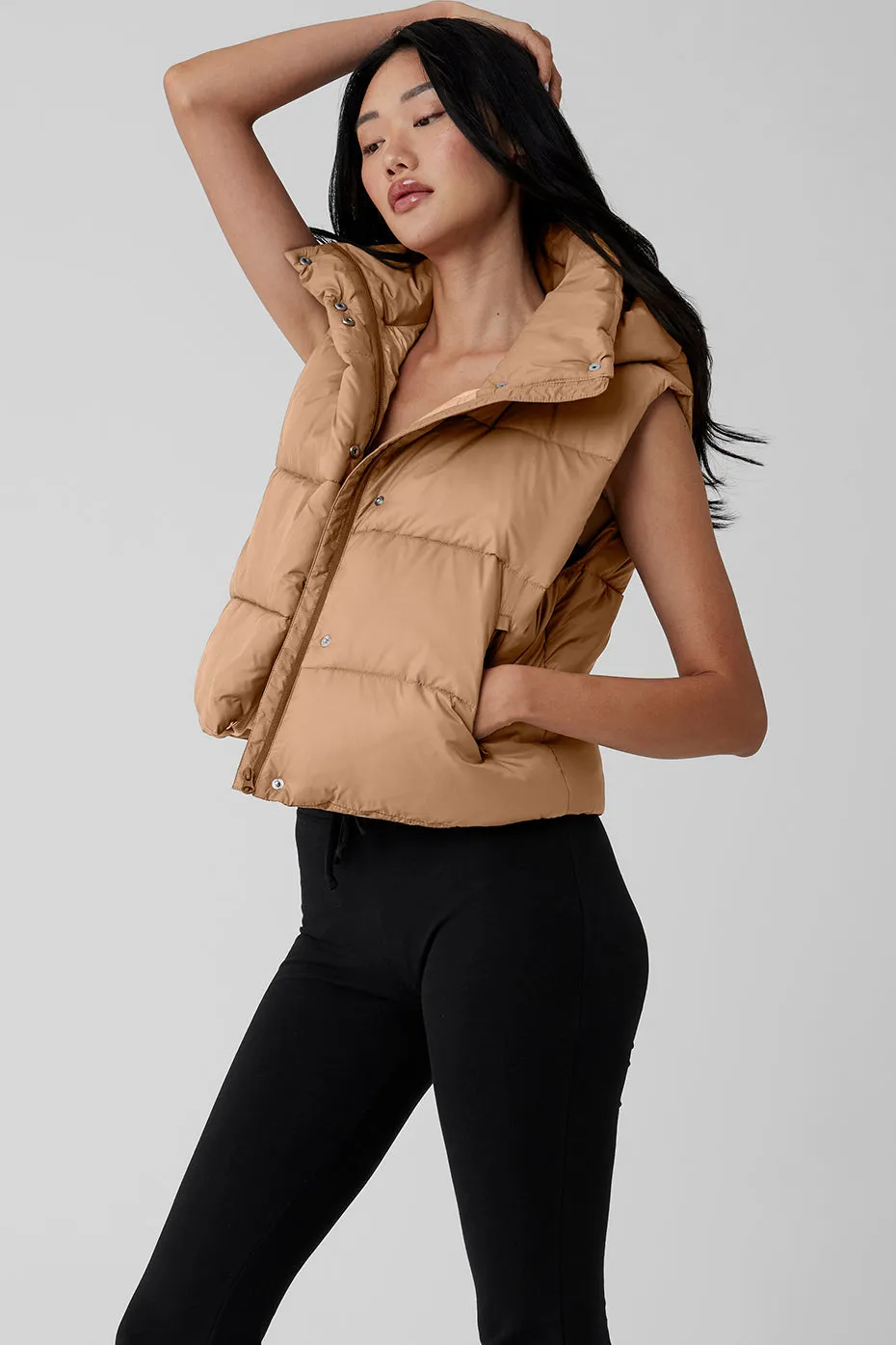 Gold Rush Puffer Vest - Toasted Almond