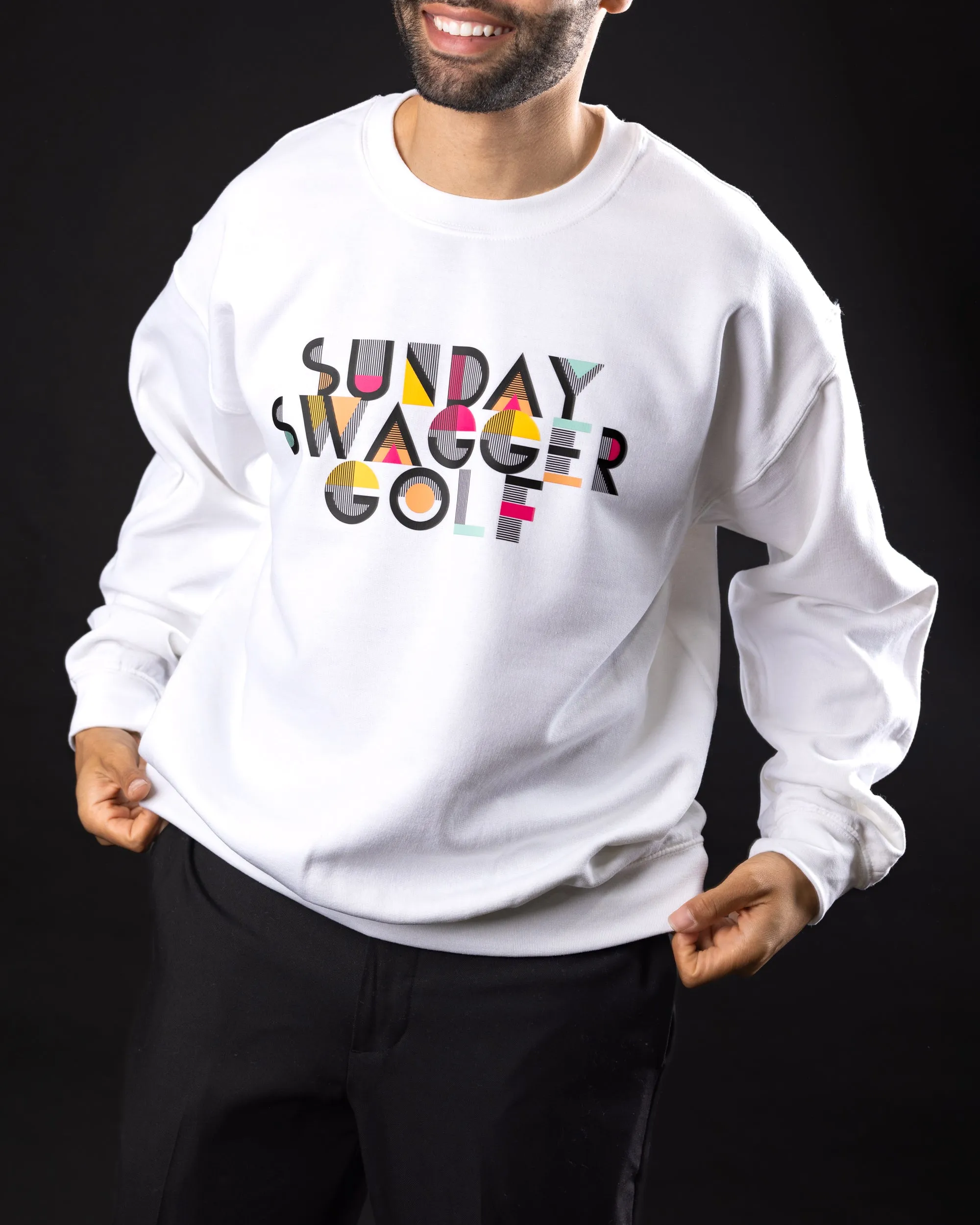 Golf Crewneck - White