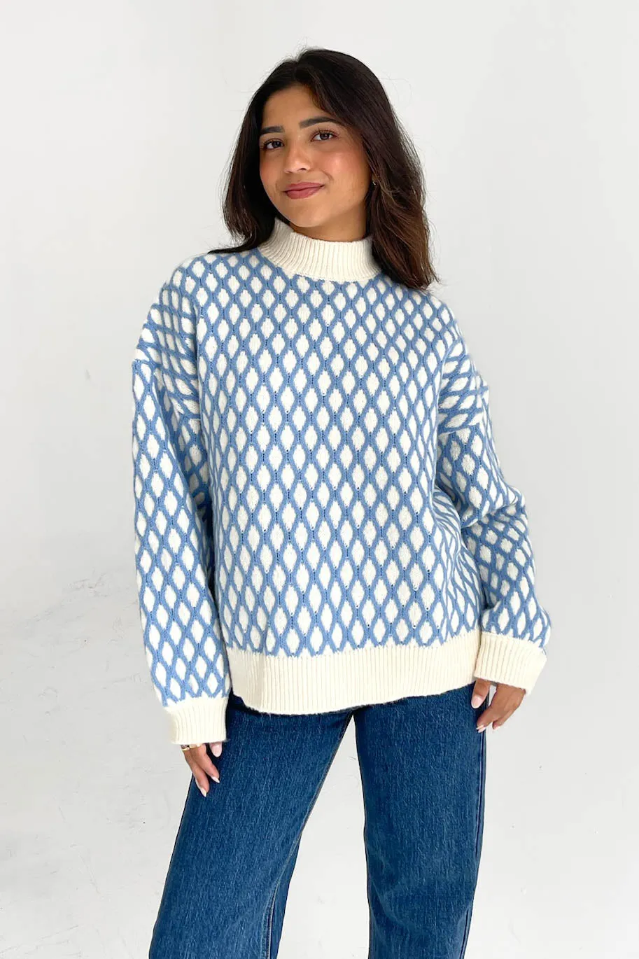 Good Intentions Sweater in Blue