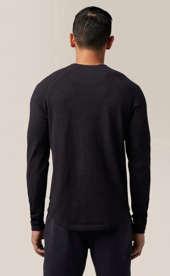 Good Man Brand Slub Henley | Black