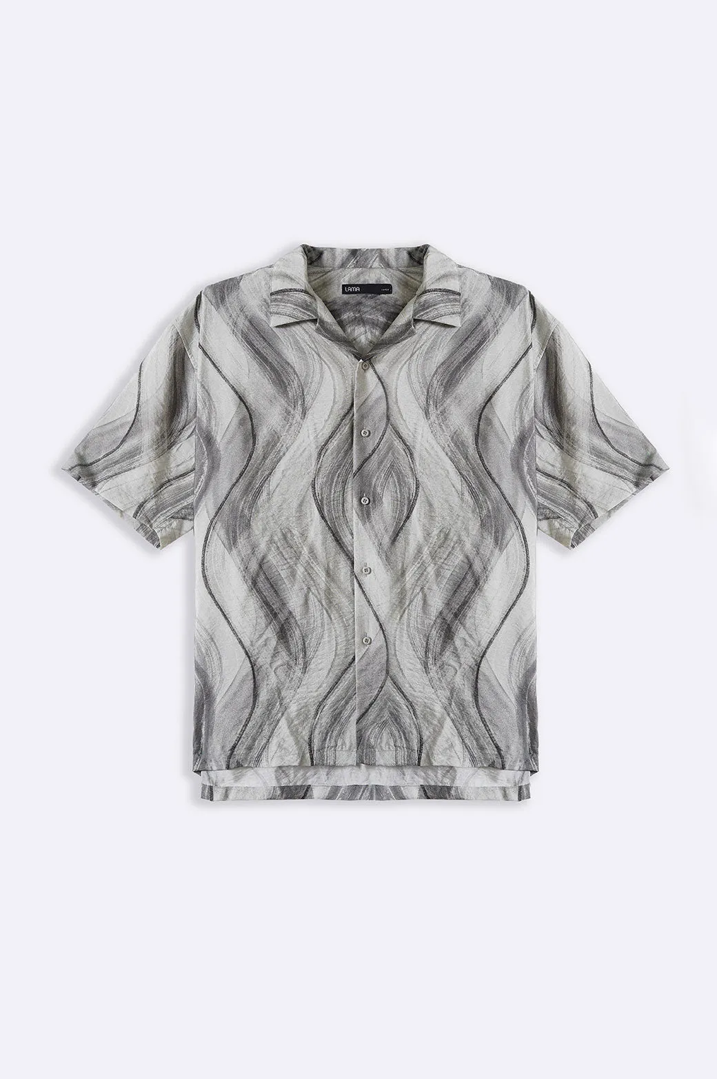 GRAPHITE PRINTED SAFARI SHIRT