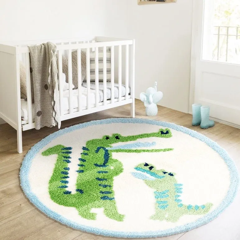 Green Dinosaur Rug