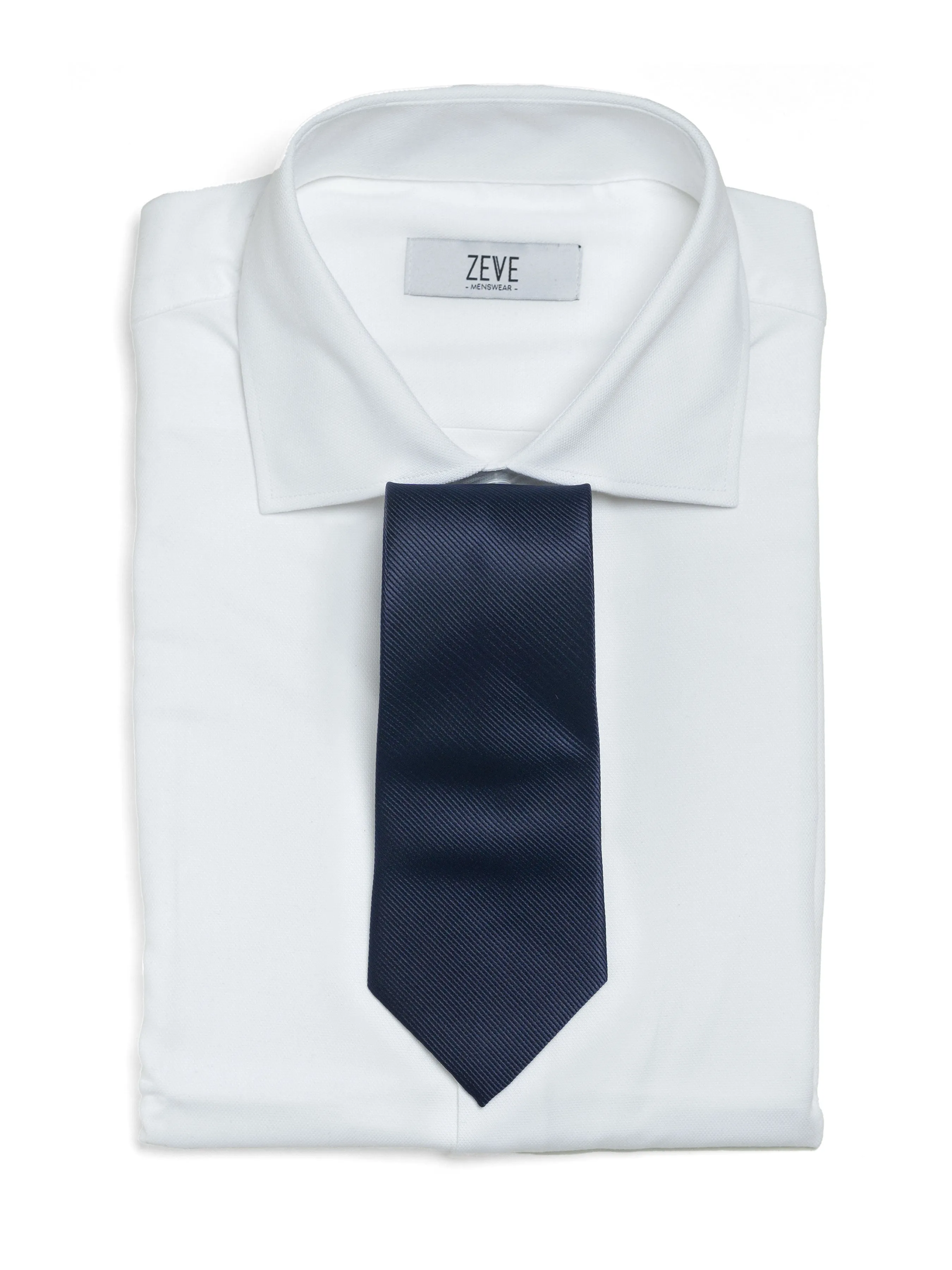 Grosgrain Solid Tie - Navy Blue