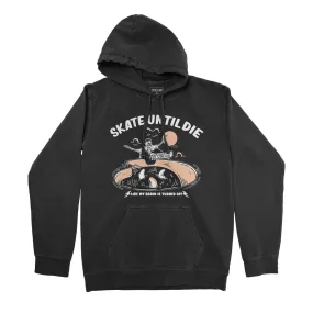 Hoodie UNTIL DIE  - Black