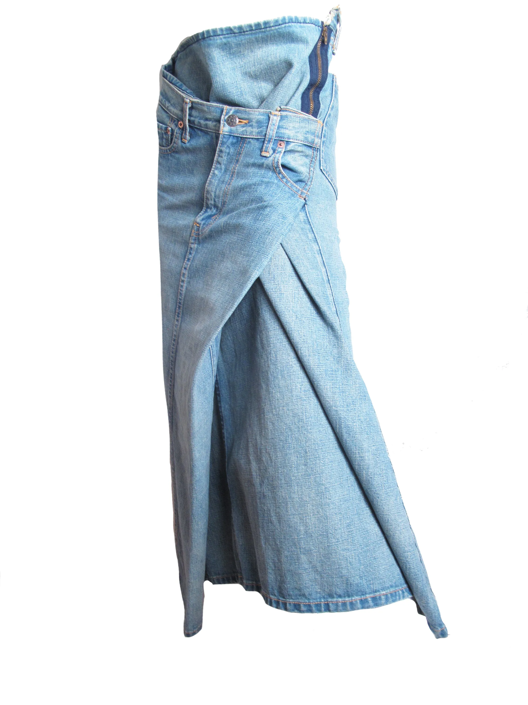 JUNYA WATANABE denim twisted skirt