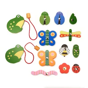 Kidoki Catch a Bug Wooden Fishing Game