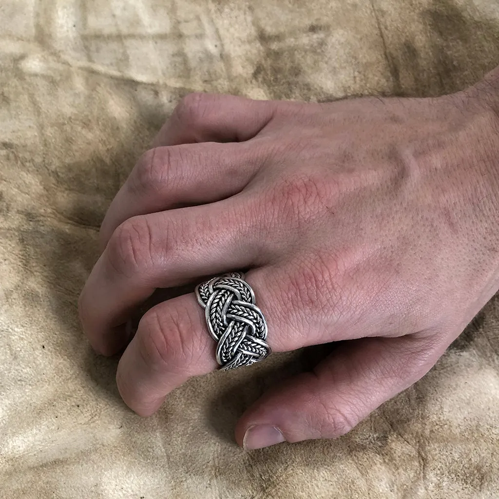 Knotwork Ring, Silver