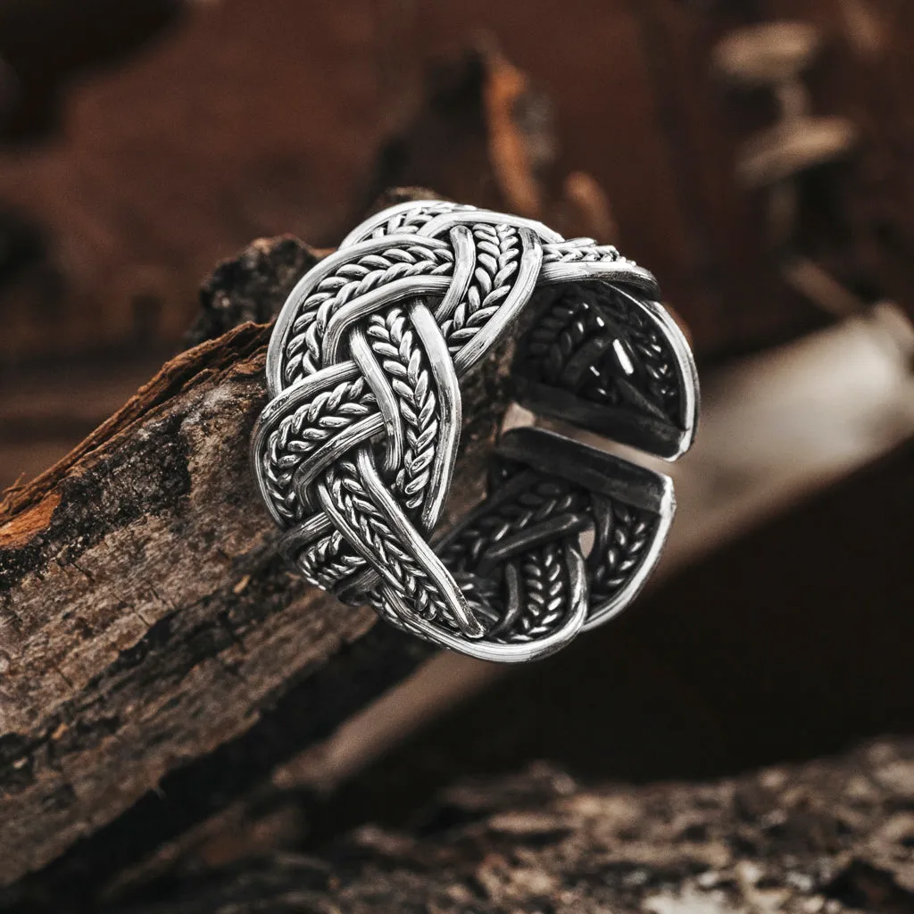 Knotwork Ring, Silver