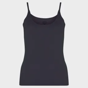 Ladies Essential Spaghetti Vest Navy