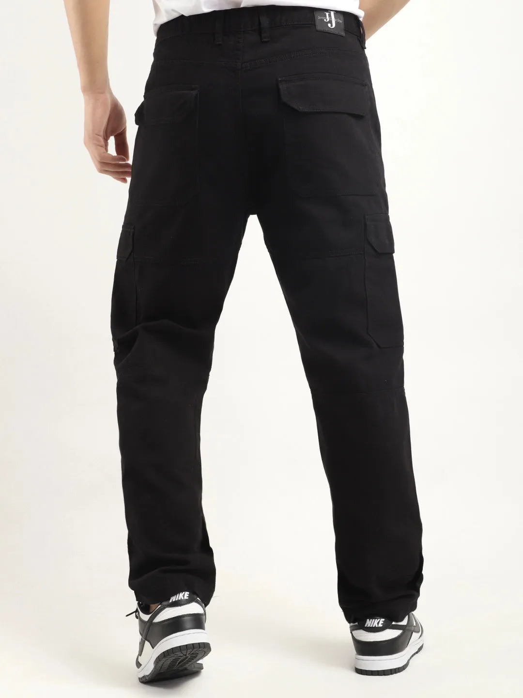 Leo Black Full Length Plus Size Cargo