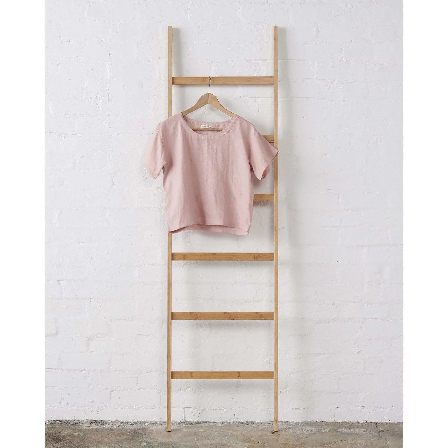 Linen Boxy Tee & Short Set in Pink