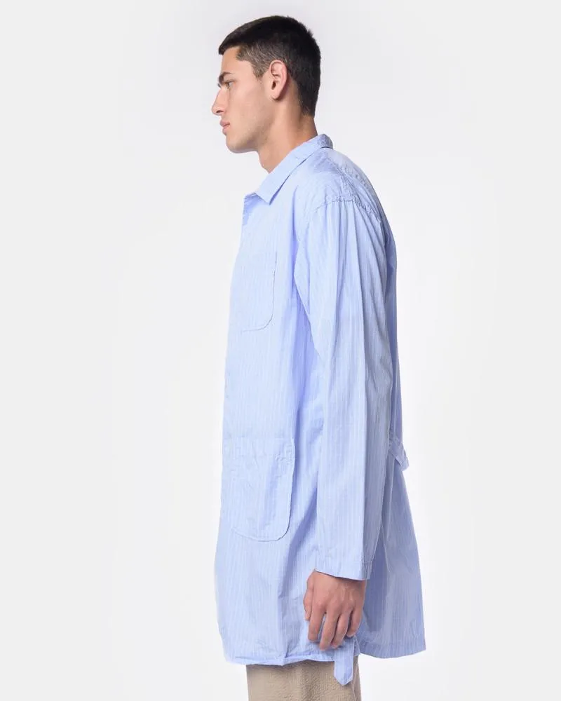 Long Shirt in Blue Graph Check