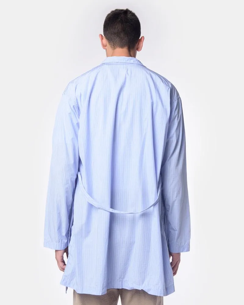 Long Shirt in Blue Graph Check