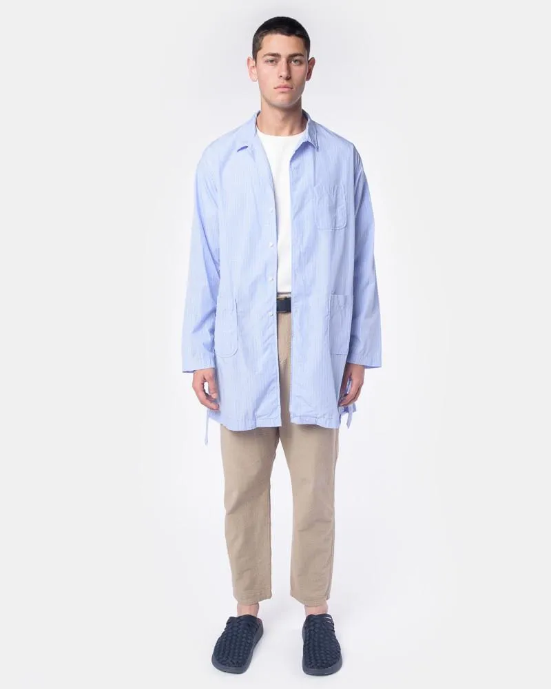 Long Shirt in Blue Graph Check