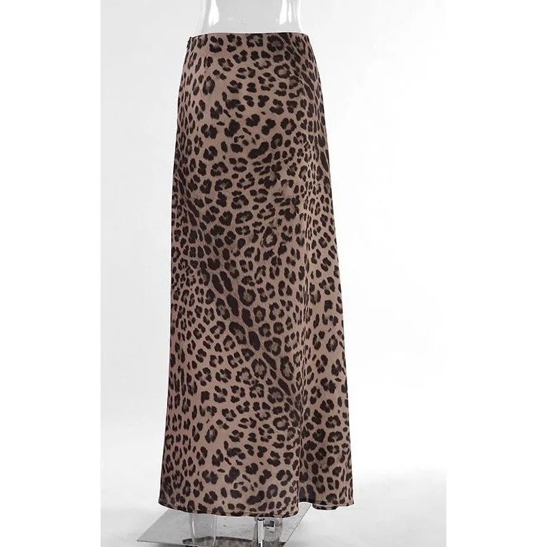 Luna Leopard Print Skirt