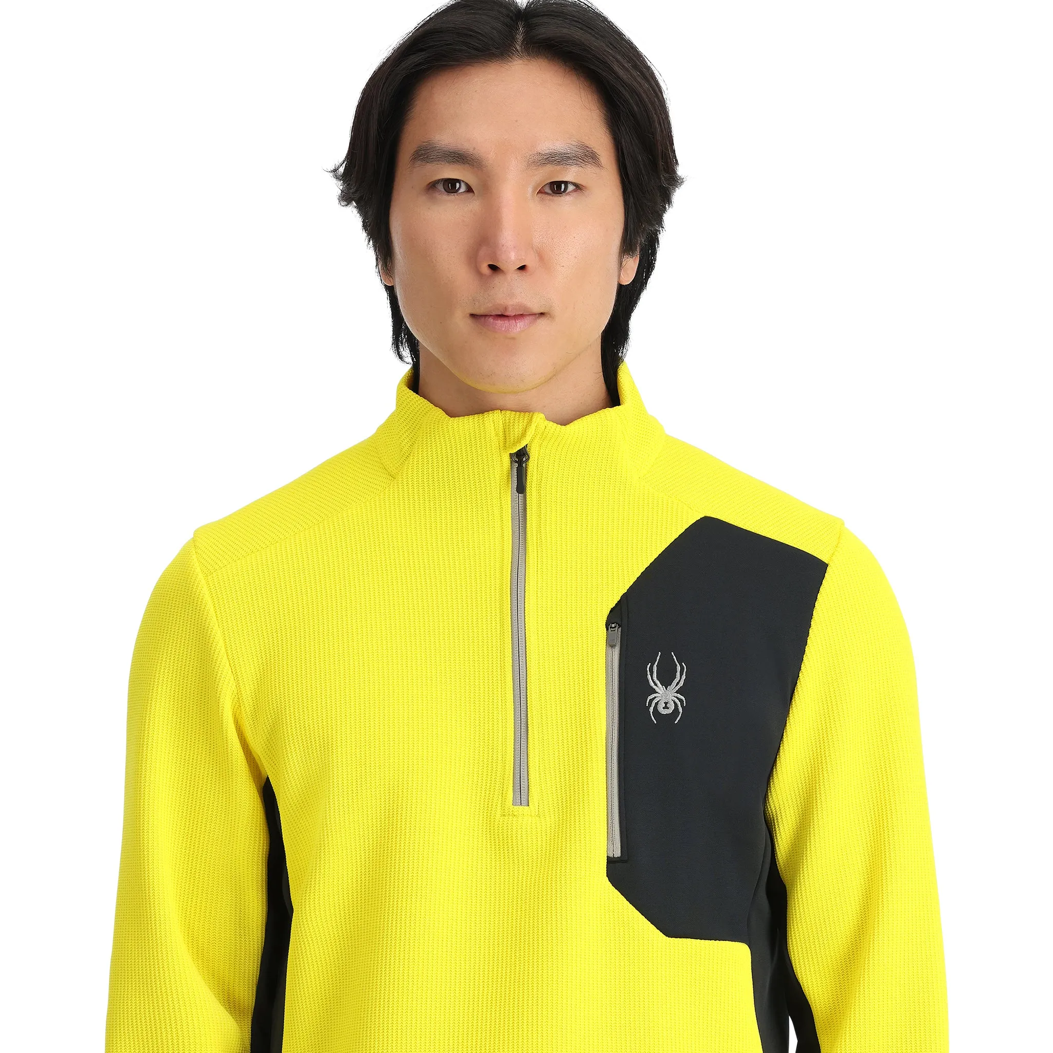 Mens Bandit Half Zip - Acid Yellow