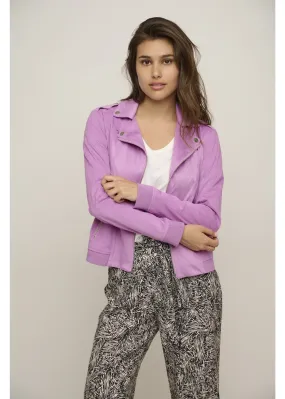 Mosha biker jacket purple