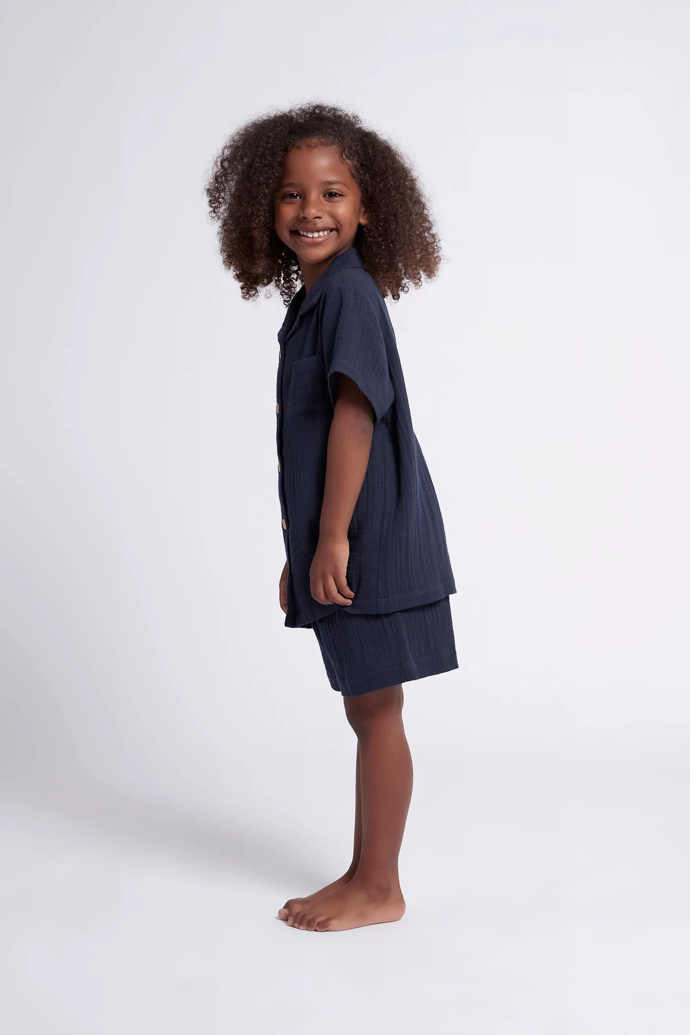 Piper Kids Pyjama Set - Navy